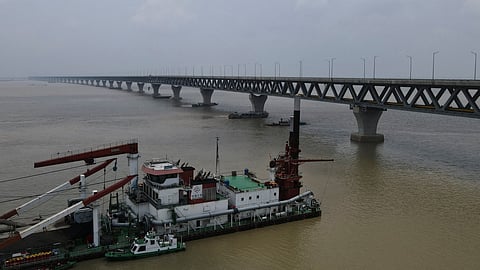 A general view of the Padma river in Louhajang, some 40 kms from Dhaka.