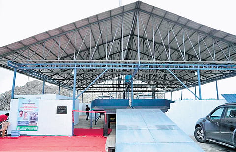 Medical waste treatment plant in Brahmapuram