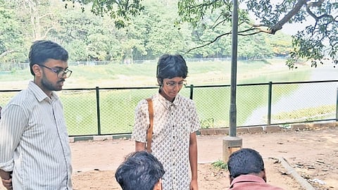 Students collect signatures against the Tunnel Road project in Bengaluru