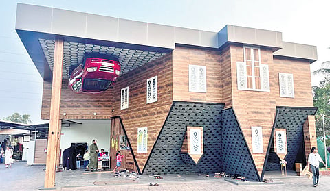 The ‘Wondertainment’ upside-down house in Kayalode, near Kuthuparamba