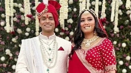 Twisha Sharma and her husband Samarth Singh.
