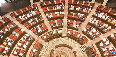 Rajya Sabha during a session.