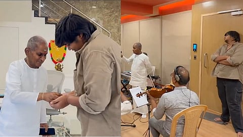 Karthik Subbaraj and Ilaiyaaraja
