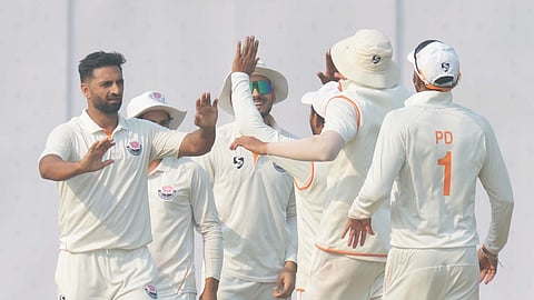 Auqib Nabi (L) helped Jammu and Kashmir win their maiden Ranji title the previous season