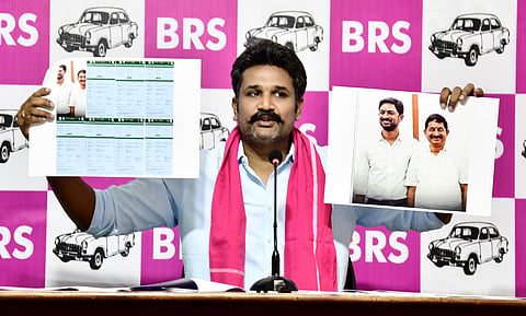 BRS official spokesperson Manne Krishank. 