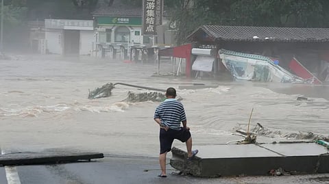 Nearly 24,000 people were evacuated in affected areas across Hunan, Guizhou and Hubei.