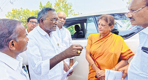 ADC Chairperson and Managing Director D Lakshmi Parthasarathi instructed that within the next four months, CIP works must achieve cent percent targets to transform capital villages into smart villages.
