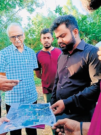 BNCC Commissioner Pommala Sunil Kumar during an inspection drive on Thursday.