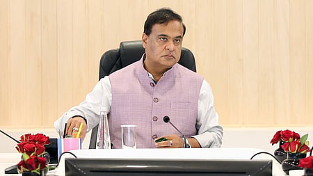 Assam Chief Minister Himanta Biswa Sarma during review meetings on health, medical education, and mines and minerals departments in Guwahati on Saturday, May 16, 2026. 