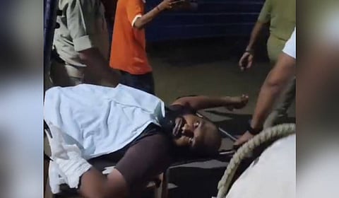 The accused, Mukesh Kumar Sahu (29) alias Muktesh, suffered two bullets wounds to his left knee, another to his right knee, and one to his left hand in the late-night shootout.