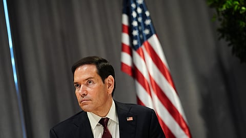 United States Secretary of State Marco Rubio during a signing ceremony on the sidelines of a meeting of NATO foreign ministers in Helsingborg, Sweden, Friday, May 22, 2026.