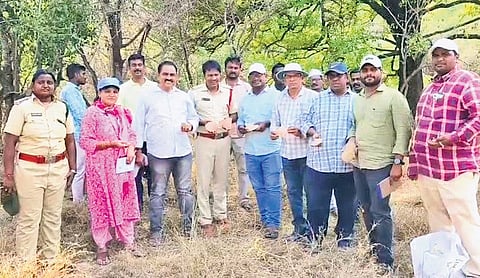 Officials found Megalithic-era earthen pot fragments and stone tools at the site and displayed the artefacts to the media at Cumbum Police Circle office on Thursday. 