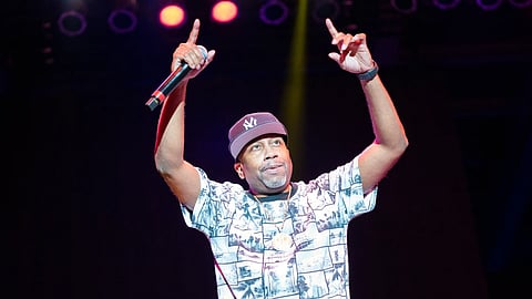 Rob Base performs during the "I Love The 90's" tour on Sunday, Aug 7, 2022, at RiverEdge Park in Aurora, III