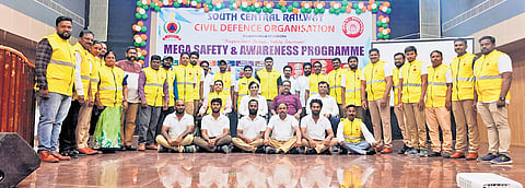 Civil Defence Organisation conducts a Mega Safety & Health Awareness Campaign across Vijayawada Division 