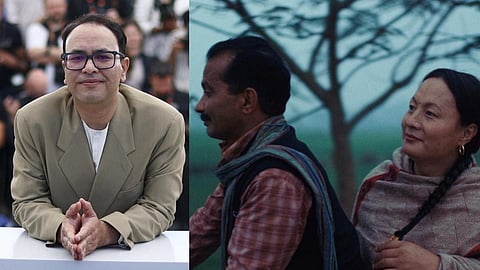 Director Abinash Bikram Shah and a still from the film