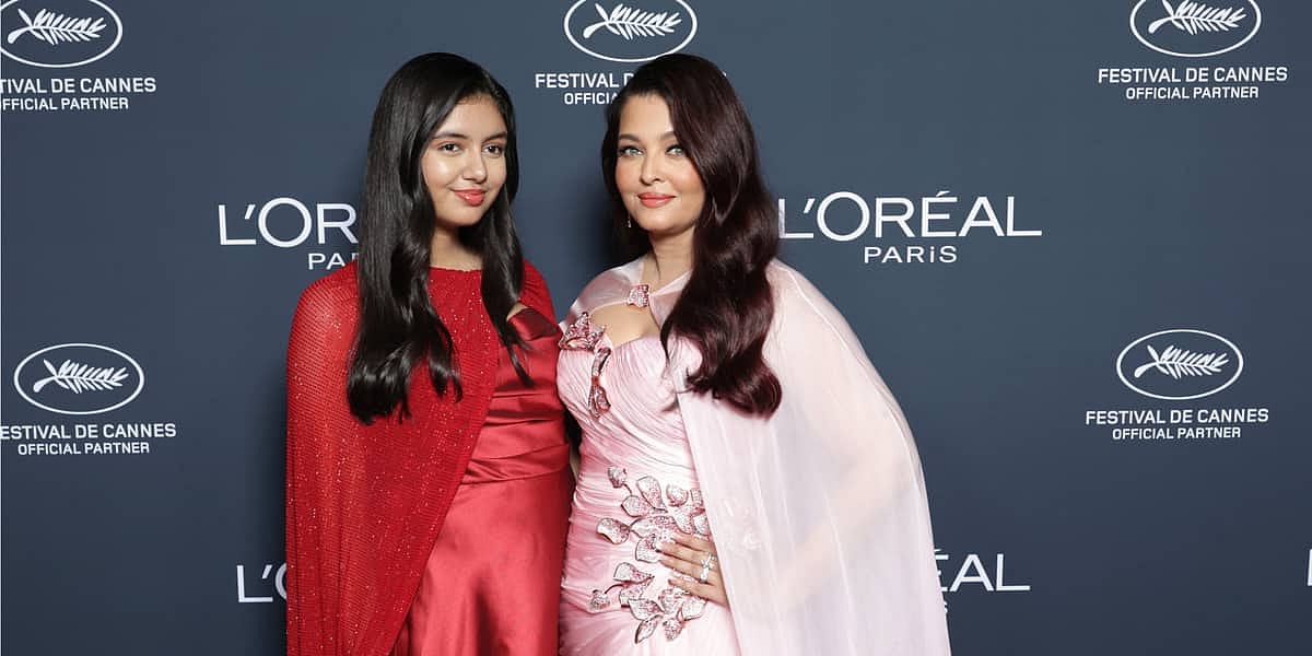 aishwarya rai cannes pink dress Aishwarya Rai Bachchan Stuns In Pink for her 2nd Iconic Cannes Appearance 
