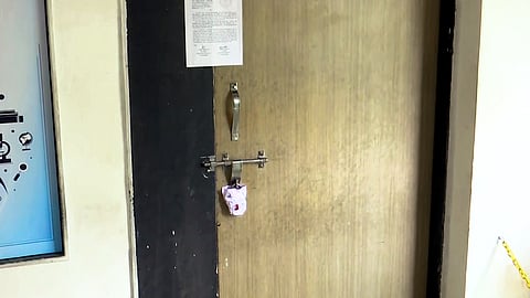 The Municipal Corporation sealed the Renukai Career Centre coaching class over the NEET paper leak case in Pune on Wednesday, May 20, 2026.