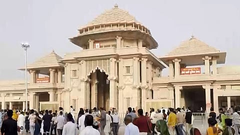 Image of Ram temple in Ayodhya. 