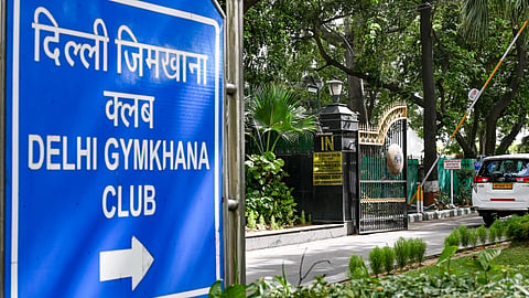 A car is seen entering the Delhi Gymkhana Club, in New Delhi, Saturday, May 23, 2026. 