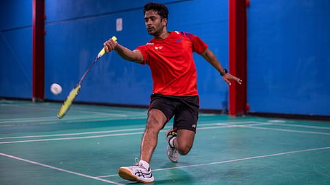 Anumula Veda Vyas Sai, a young badminton coach from Perala in Chirala town of the erstwhile Prakasam district.