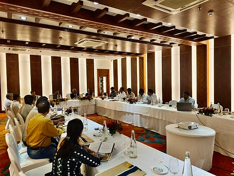 Advocate general of Odisha Pitambar Acharya said the discussions ended with remarkable developments in the direction of amicable settlement of the dispute on many core issues.   