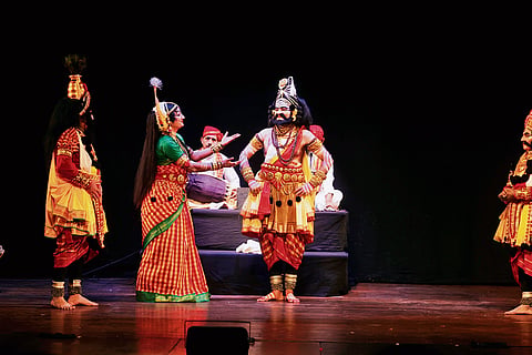 A scene from the performance