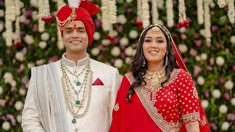  Twisha Sharma with her husband  Samarth Singh.