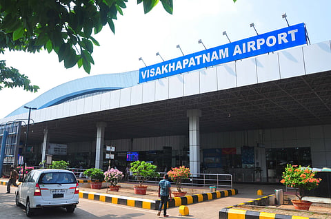 Visakhapatnam airport. 