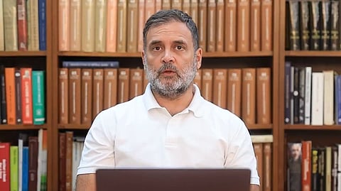 Congress leader Rahul Gandhi hits out at the Modi government over the CBSE's On-Screen Marking (OSM) system issue on Wednesday, May 27, 2026.