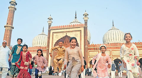 Children celebrate Eid al-Adha with joy and excitement.