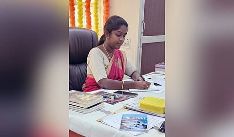 Gudiyatham MLA K Sindu of TVK
