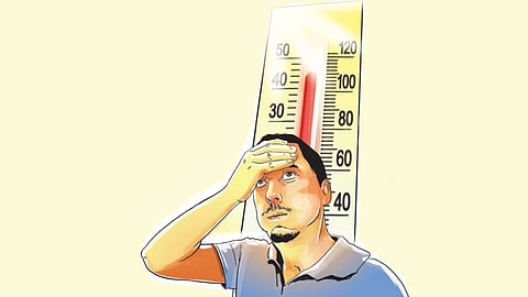Debadatta Swain, professor at IIT-Bhubaneswar, discussed about the scientific understanding of heatwaves and explained the difference between actual temperature and feel-like temperature.