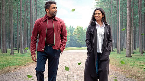 Suriya and Mamitha Baiju from Vishwanath & Sons