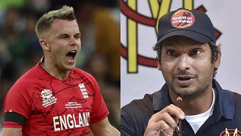 Sam Curran (L) & Kumar Sangakkara