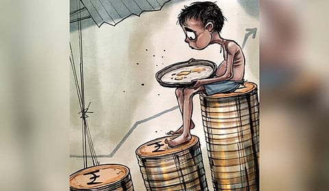 How will the children of a country where every third one is undernourished grow up prepared for the tougher new world that awaits them?