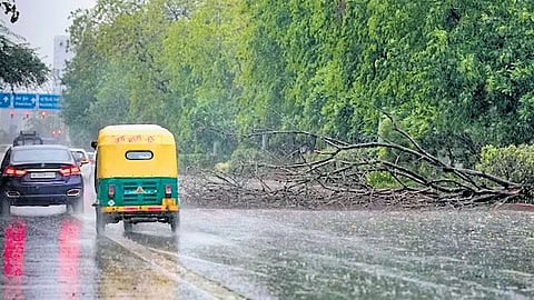 Rainfall during the 24-hour period ending 8.30 am was recorded at 4.0 mm at Safdarjung, 4.3 mm at Palam and 3.8 mm at Ayanagar.