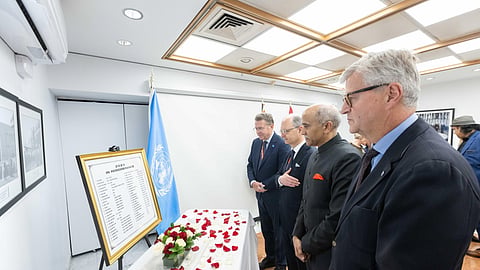 India's Permanent Representative to the UN, Ambassador Harish Parvathaneni, highlighted that "Blue Helmets continue to be the face of the UN in crisis spots in different parts of the world".