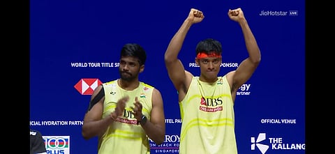 Chirag Shetty (R) and Satwiksairaj Rankireddy