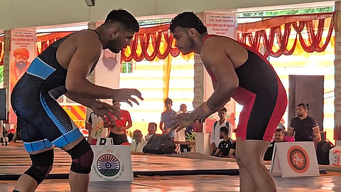 Deepa Punia (R) will represent the country in the 97kg at the 2026 Asian Games