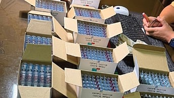 During the search, officers recovered 750 ampoules of Pentazocine injection from them.