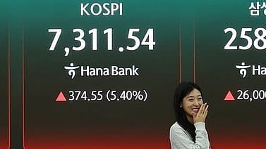South Korea's KOSPI index has advanced almost 100% in 2026 so far.
