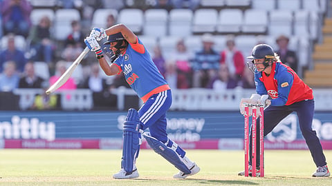 Harmanpreet struck a 40-ball 56 to take India to 180 for five.