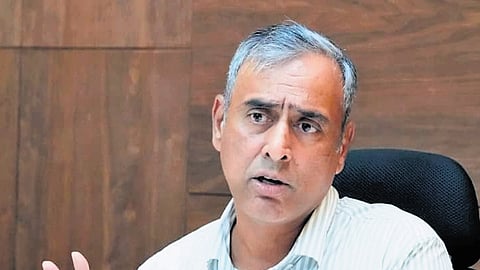 District Election Officer and GBA chief M Maheshwar Rao addresses a press conference on SIR on Thursday