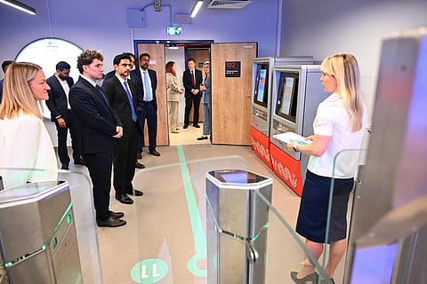 Minister for IT Nara Lokesh visits Moscow's Advanced Transport Centre on Wednesday. 