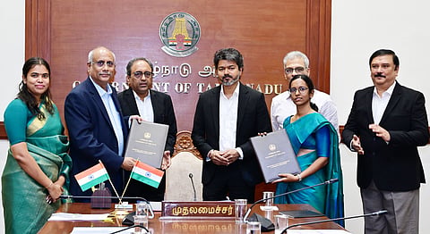 The MoU for the three projects was signed at the Secretariat by L&T Chairman S.N. Subrahmanyan and Chief Minister C. Joseph Vijay, in the presence of Industries Minister S. Keerthana and top officials.