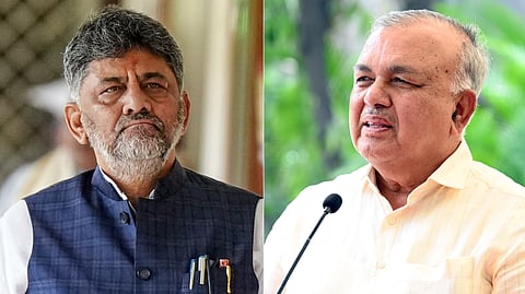 (L-R) Karnataka Chief Minister DK Shivakumar and senior Congress leader Ramalinga Reddy.