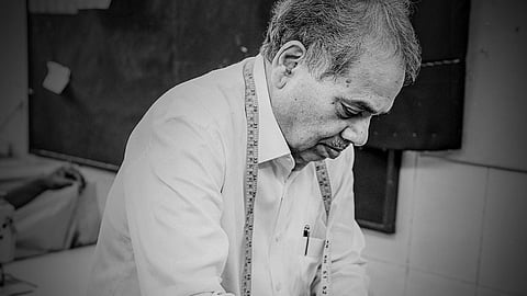 Madhav Agasti, renowned Mumbai designer known for dressing Bollywood stars, Chief Ministers, two Indian Presidents, and international dignitaries