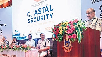 DGP YB Khurania addressing the
seminar in Bhubaneswar on Thursday