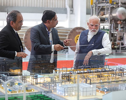 Modi subsequently travelled to Daman to inaugurate additional development works valued at more than Rs 3,000 crore.