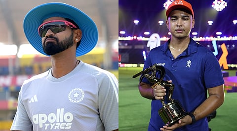 Shreyas Iyer (L) and Vaibhav Sooryavanshi (R)